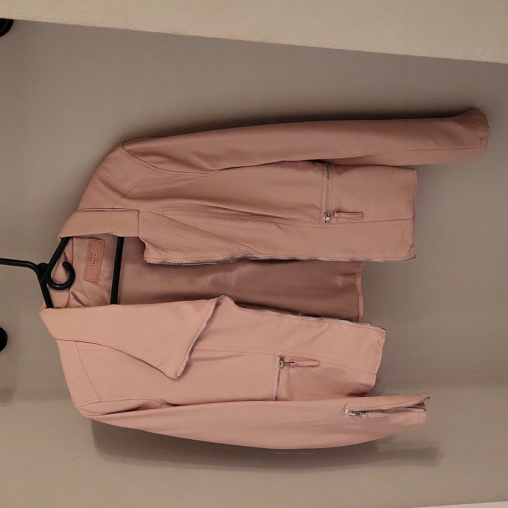 Womens faux leather jacket